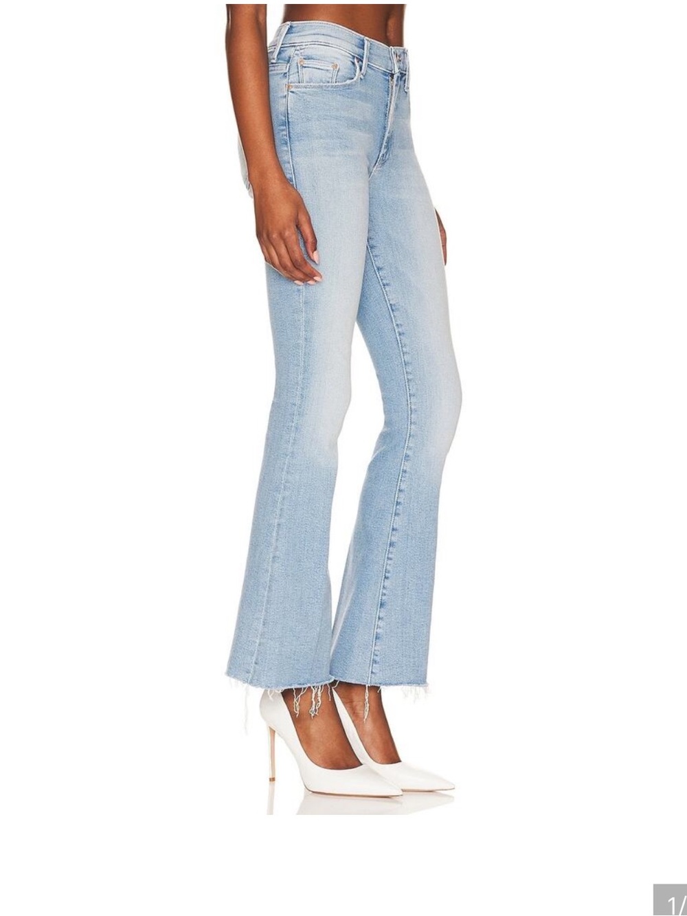 MOTHER The Weekender Fray Flare Jeans in Color “California Cruiser” Size 25